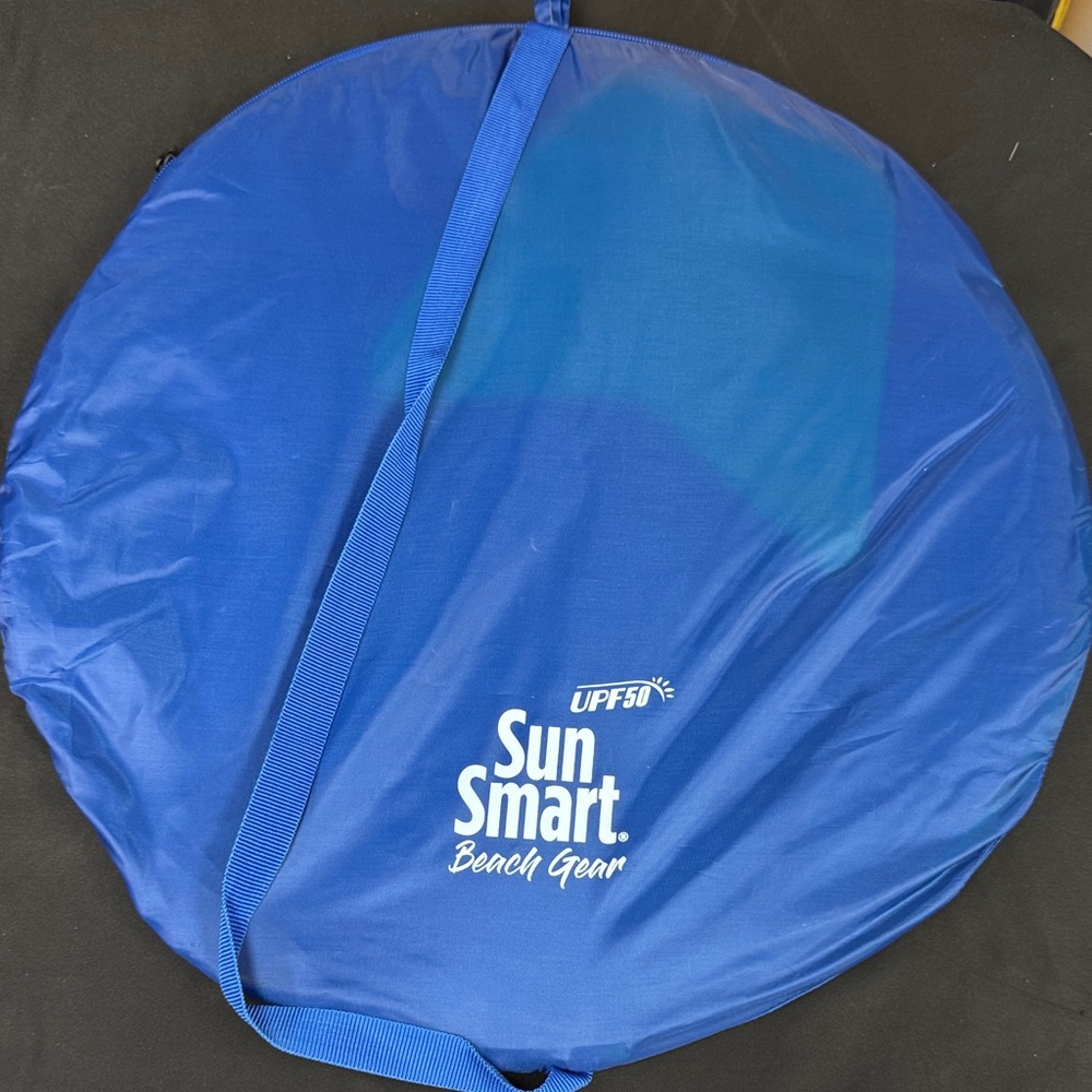 Aqua Leisure Sun Smart Blue Beach Gear Bag with Pop Up Sun Shelter for kids new